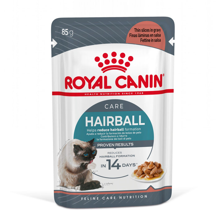 Royal Canin Hairball Care Adult hrana umeda pisica, limitarea ghemurilor de blana (in sos), 12 x 85 g