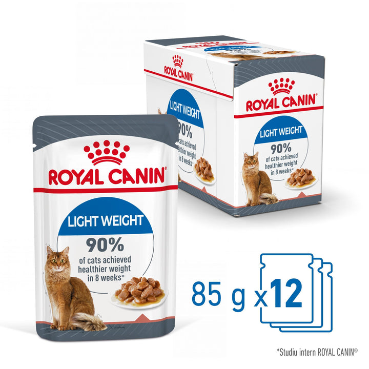 Royal Canin Light Weight Care Adult hrana umeda pisica, limitarea cresterii in greutate (in sos), 12 x 85 g