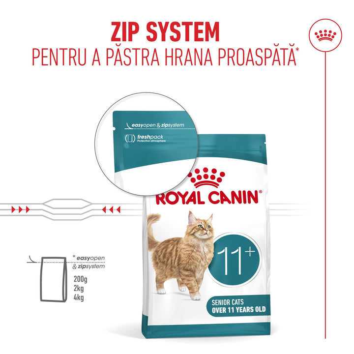 Royal Canin Ageing 11+ hrană uscată pentru pisici senioare, 4 kg