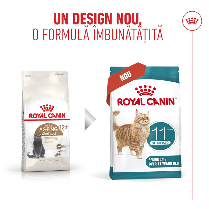 Royal Canin Ageing Sterilised 11 + hrană uscată pentru pisici senioare sterilizate, 400 g