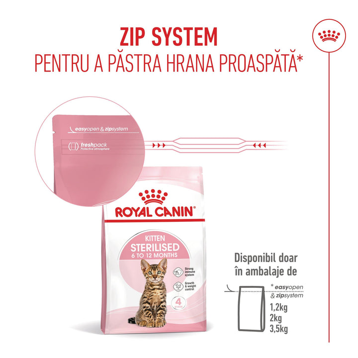 Royal Canin Kitten Sterilised hrana uscata pisica sterilizata junior, 2 kg
