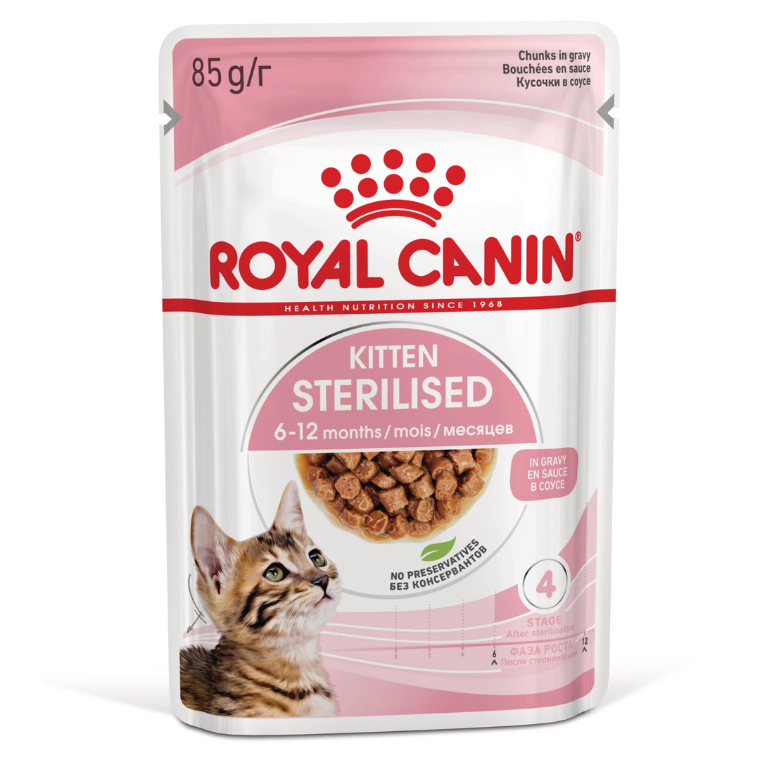 Royal Canin Kitten Sterilised hrana umeda pisica sterilizata junior (in sos), 12 x 85 g