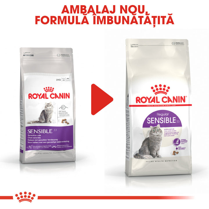Royal Canin Sensible Adult hrana uscata pisica, digestie optima, 2 kg