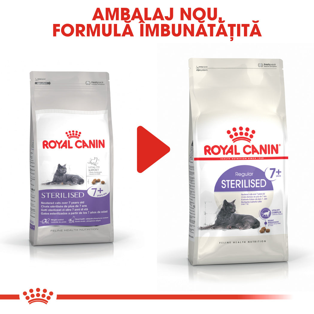 Royal Canin Sterilised 7+ hrana uscata pisica sterilizata, 1.5 Kg