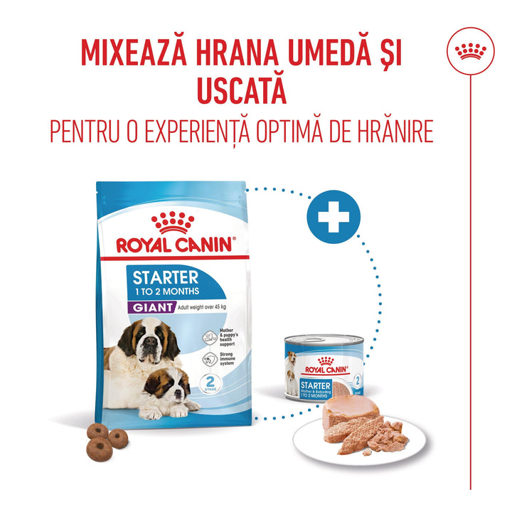 Hrana Uscata Caini Royal Canin 306890 | Giant, Starter, 15kg