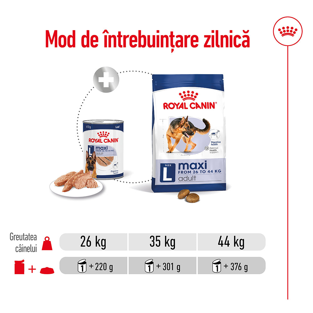 Royal Canin Maxi Adult hrana umeda caine (pate), 410 g