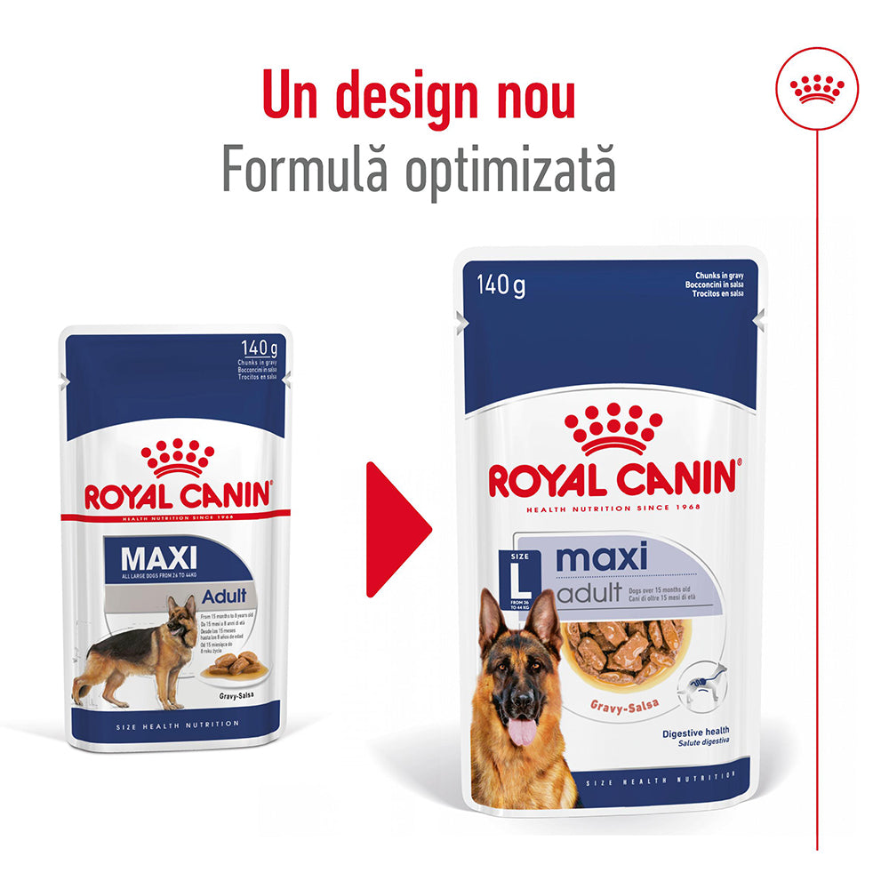 Royal Canin Maxi Adult hrana umeda caine (in sos), 10 x 140 g