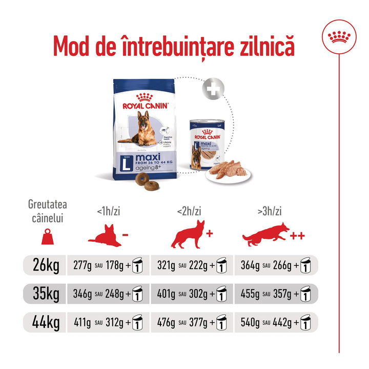 Royal Canin Maxi Ageing 8+ hrana uscata caine senior, 15 kg