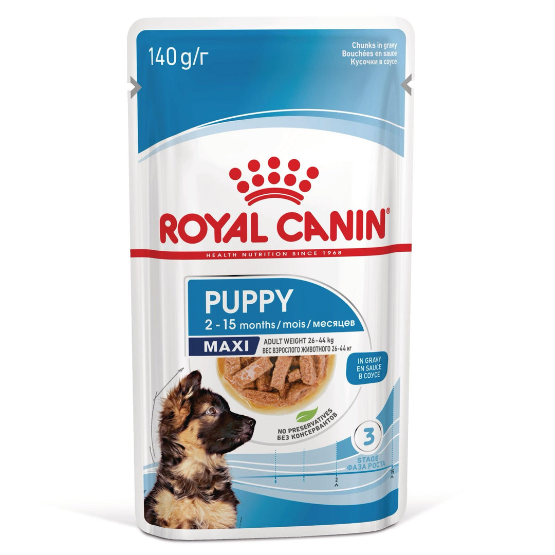 Royal Canin Maxi Puppy hrana umeda caine junior (in sos), 10 x 140 g