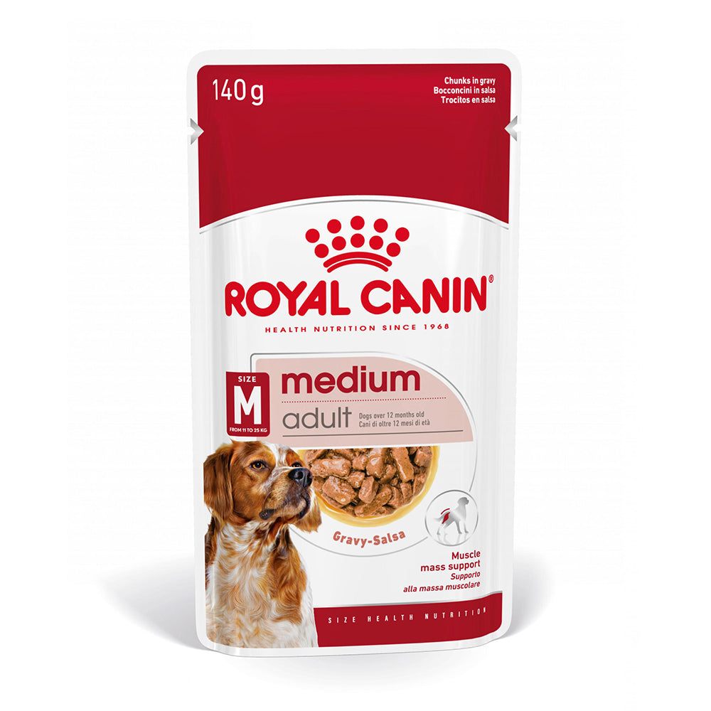 Royal Canin Medium Adult hrana umeda caine (in sos), 10 x 140 g