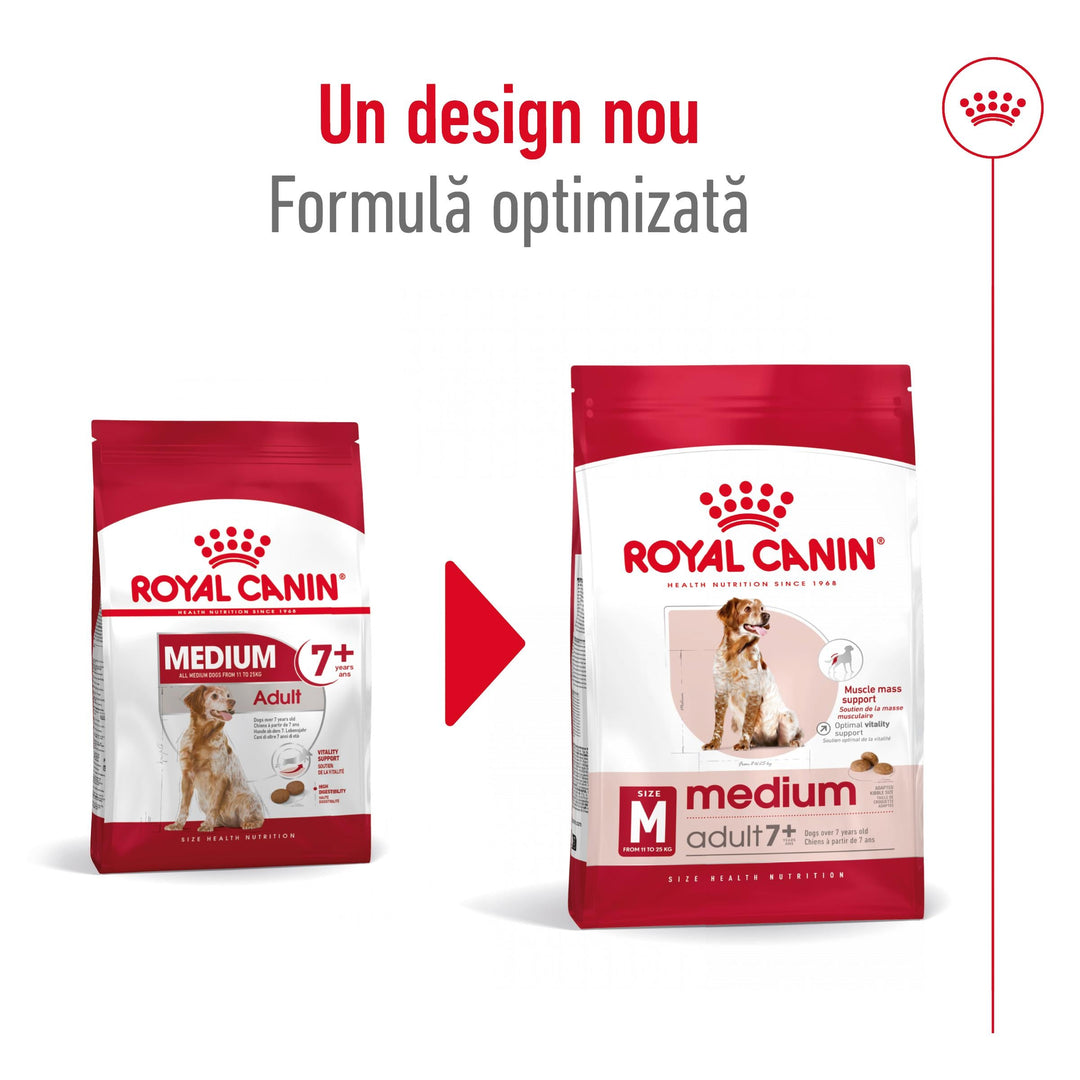 Royal Canin Medium Adult 7+ hrana uscata caine, 15 kg
