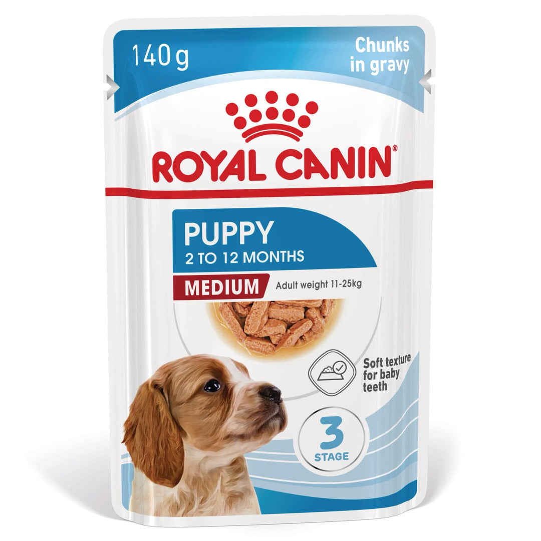 Royal Canin Medium Puppy hrana umeda caine junior (in sos), 10 x 140 g