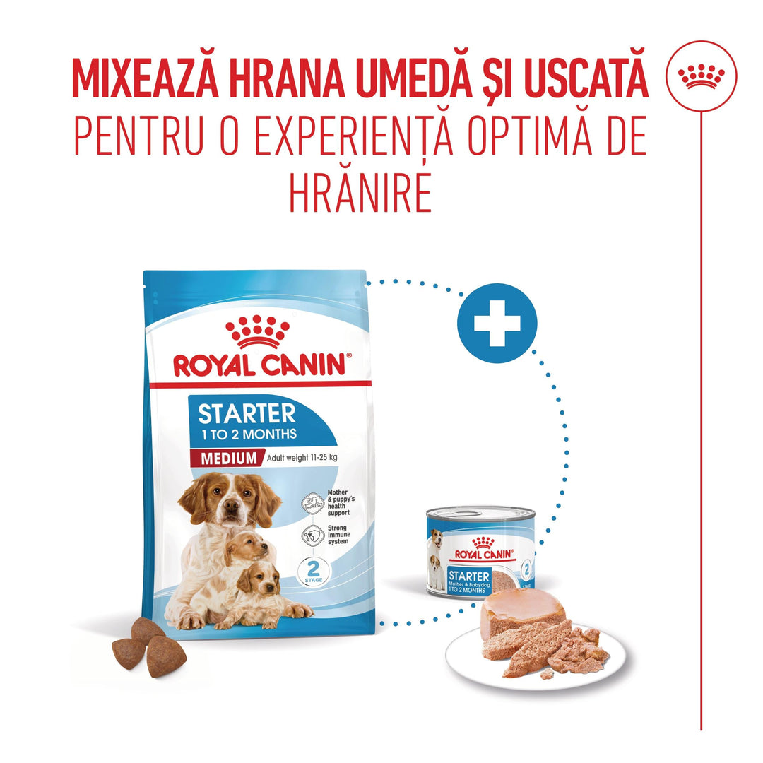 Hrana Uscata Caini Royal Canin 252400 | Medium, Starter, 4kg