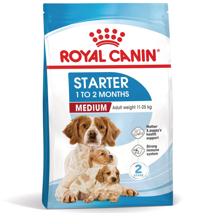 Royal Canin Medium Starter Mother &amp; Babydog, mama si puiul, hrana uscata caine, 15 kg