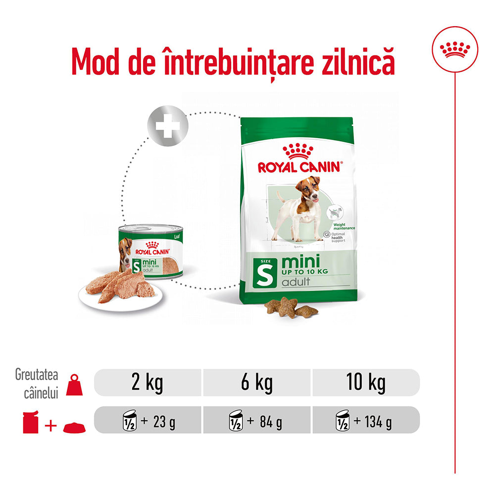 Royal Canin Mini Adult hrana umeda caine (pate), 195 g