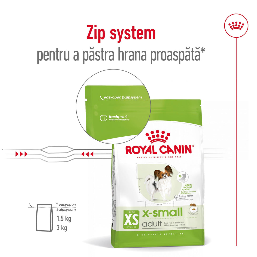 Royal Canin X-Small Adult hrana uscata caine, 500 g