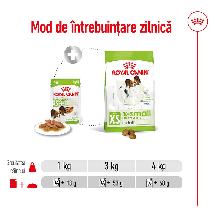 Royal Canin X-Small Adult hrana umeda caine (in sos), 12 x 85 g