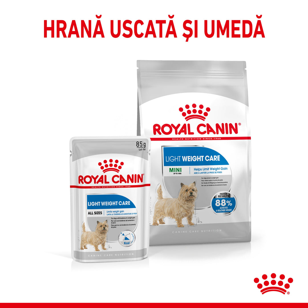 Royal Canin Mini Light Weight Care Adult hrana uscata caine, limitarea cresterii in greutate, 8 kg