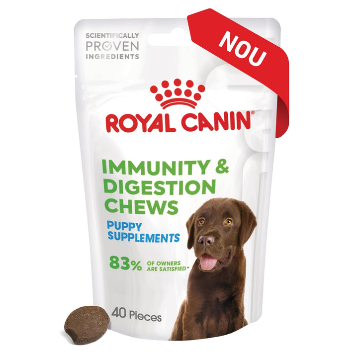 Royal Canin Immunity &amp; Digestion Chews Puppy Supplements, suplimente masticabile, 100g