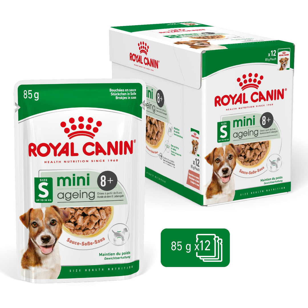 Royal Canin Mini Ageing 12+ hrana umeda caine senior (in sos), 12 x 85 g