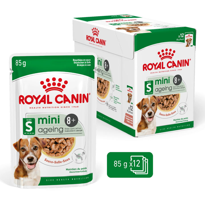 Royal Canin Mini Ageing 12+ hrana umeda caine senior (in sos), 12 x 85 g