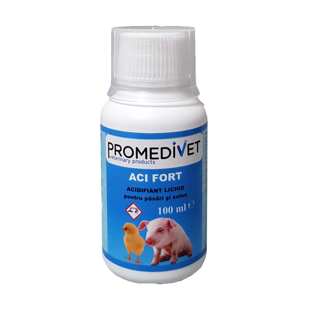 Supliment Acidifiant Promedivet ACI-FORT | 100ml, Pasari, Porumbei