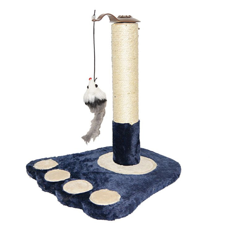 Ansamblu de joacă pentru pisici labuta, MIAU MIAU, 36x36x42cm, cu sisal natural și jucărie suspendată