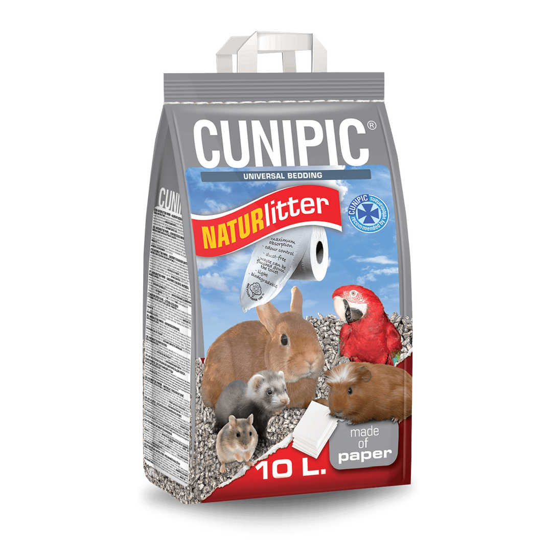 Așternut igienic universal din hârtie pentru animale, CUNIPIC naturlitter 10l