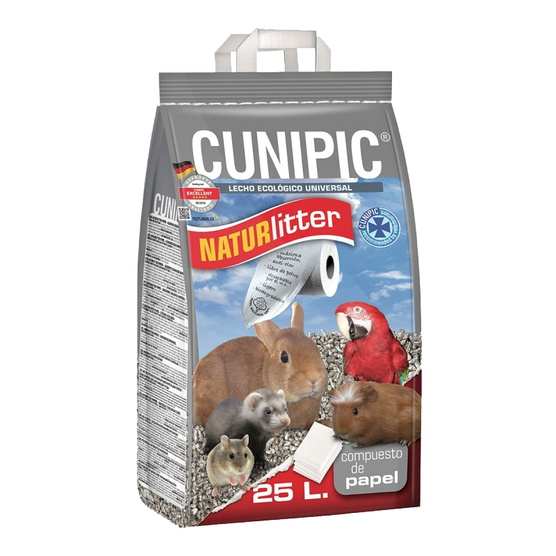 Așternut igienic universal din hârtie, 25l, CUNIPIC naturlitter
