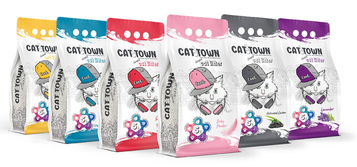 Asternut Igienic Cat Town Mango si Pepene Galben pentru Pisici 5l