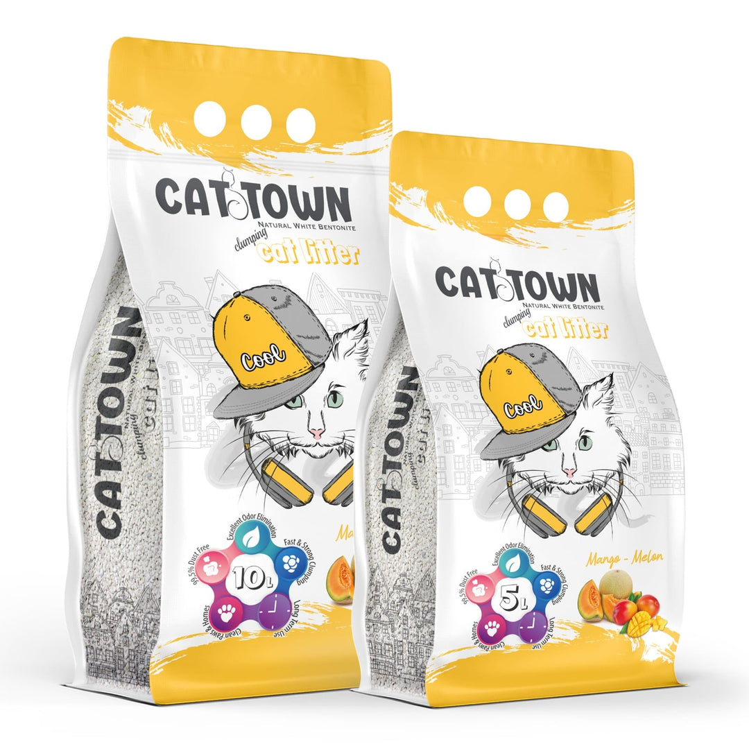 Asternut Igienic Cat Town Mango si Pepene Galben pentru Pisici 5l