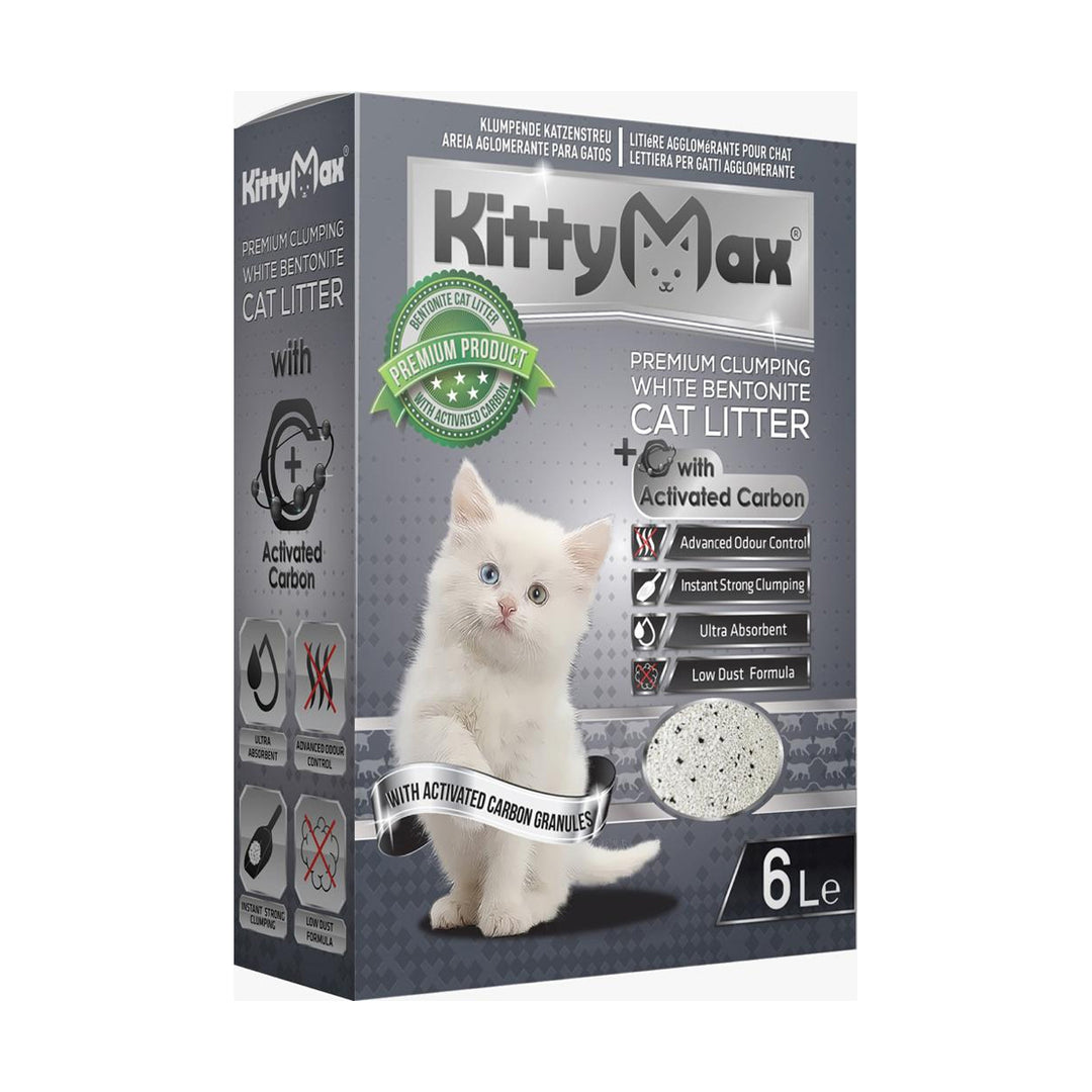 Asternut Igienic Premium KittyMax Active Carbon pentru Pisici 6 L