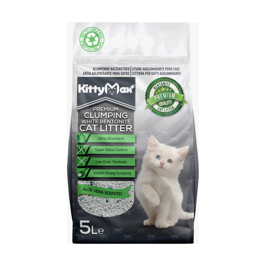 Asternut Igienic Premium KittyMax Aloe Vera pentru Pisici 5 L