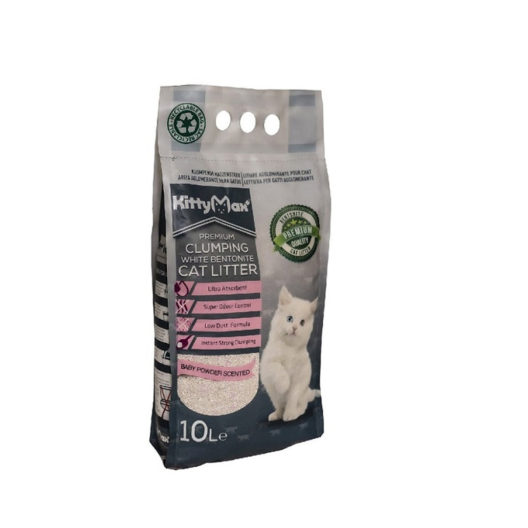 Asternut Igienic Premium KittyMax Baby Powder pentru Pisici