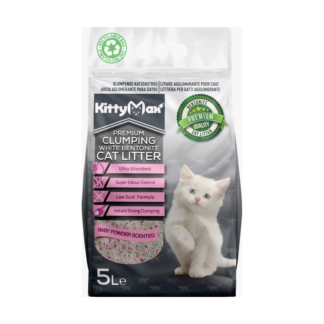Asternut Igienic Premium KittyMax Baby Powder pentru Pisici
