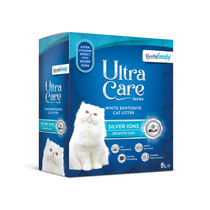 Asternut Igienic Ultra Care Ioni de Argint pentru Pisici Sensibile