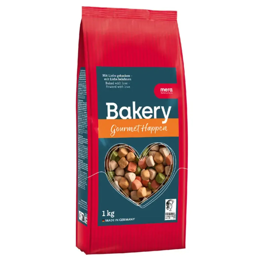 Recompense crocante câine adult, MERA Bakery, gourmet happen, biscuiti cu carne și legume, 1kg
