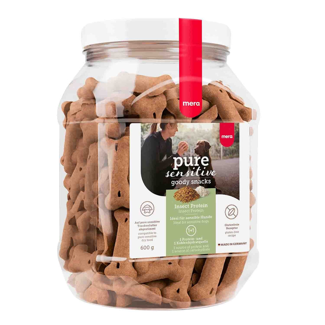 Biscuiți Câini MERA Goody Snacks | Insecte, Orez, 600g