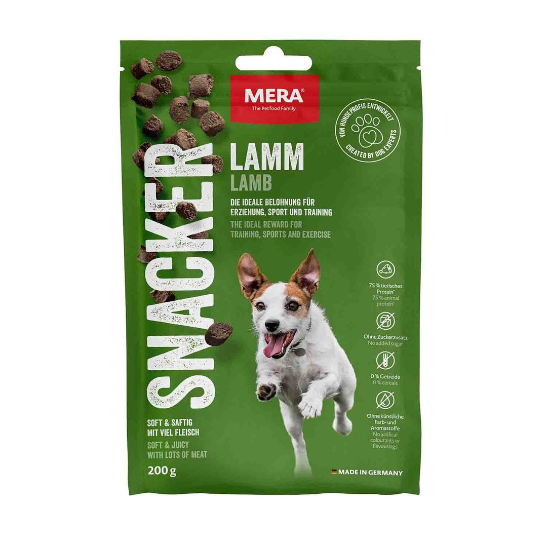 Recompense câine adult moi & suculente, MERA snacker, miel 200g, fără cereale & zahar, proteină 75%, germania