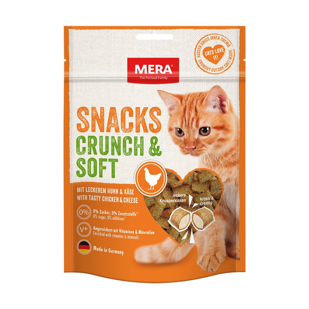 Snackuri Pisici MERA Cat Snacks Crunch Soft | Pui, 200g, Textura Moale