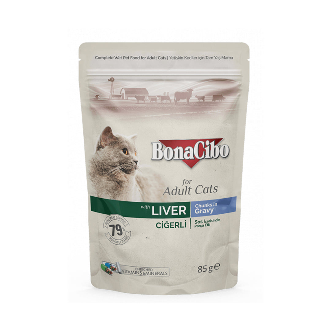 BonaCibo Adult Pisica Ficat Plic