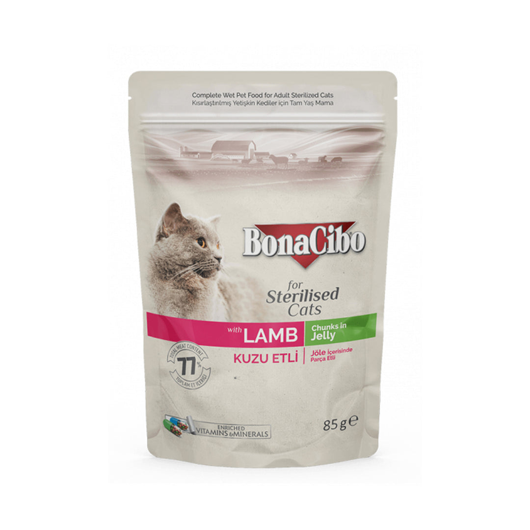 BonaCibo Adult Pisica Sterilizata Miel Plic