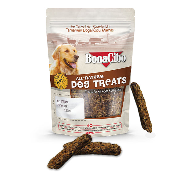 Bonacibo Dog Recompense Fasii de Vita 100 Gr