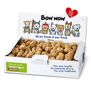 Bow Wow Recompense pentru caini, chiftele naturale cu plamani si inulina 120 buc