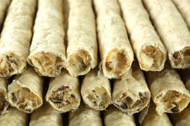 Bow Wow Recompense pentru caini natural sticks cu burta de vita, 50buc box