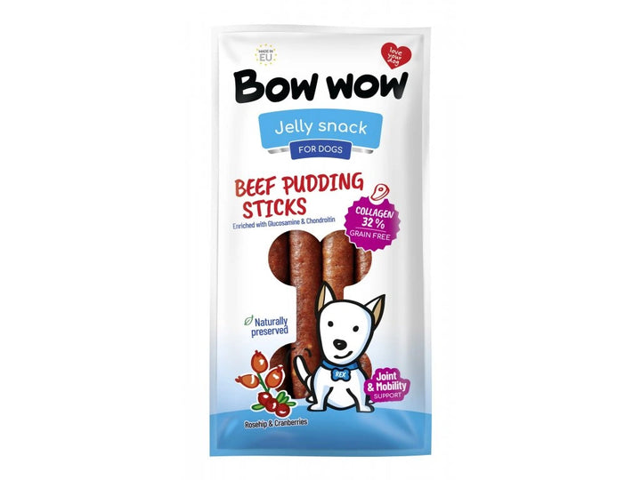 Bow Wow Recompense pentru Caini Salam cu Vita , Colagen, Macese  Merisoare 6Buc Folie