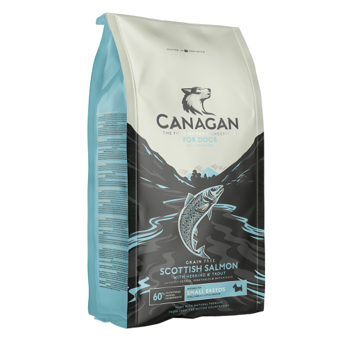 Hrana uscata pentru caini Canagan Grain Free Small Breed cu somon 2 kg