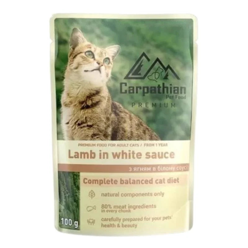 Carpathian Cat Adult Plic Miel in Sos Alb 80 Gr