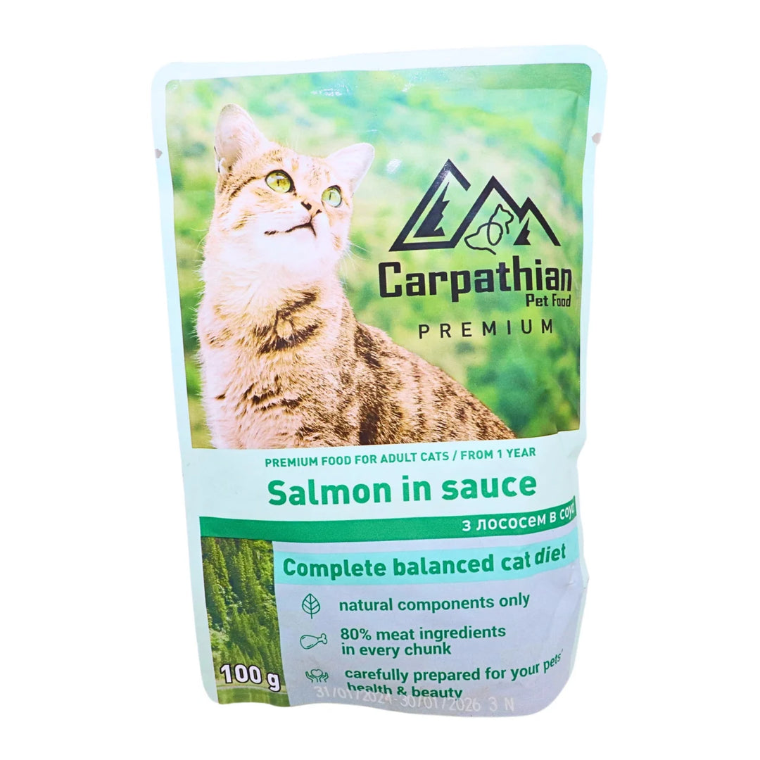 Carpathian Cat Adult Plic Somon in Sos 100 Gr