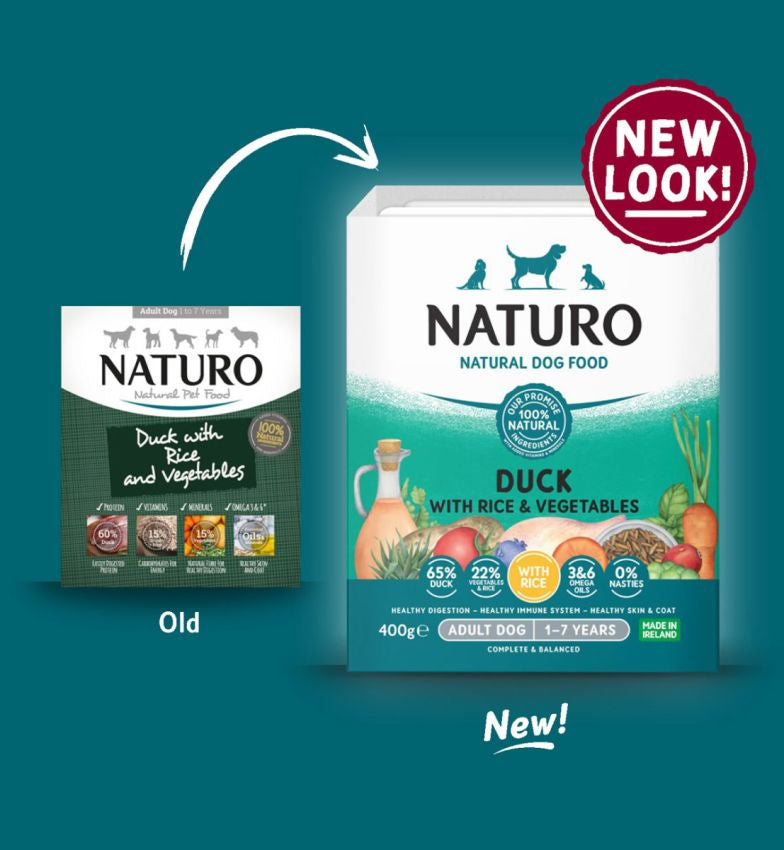 Caserola Naturo Adult cu Carne de Rata, Orez si Legume 400 gr